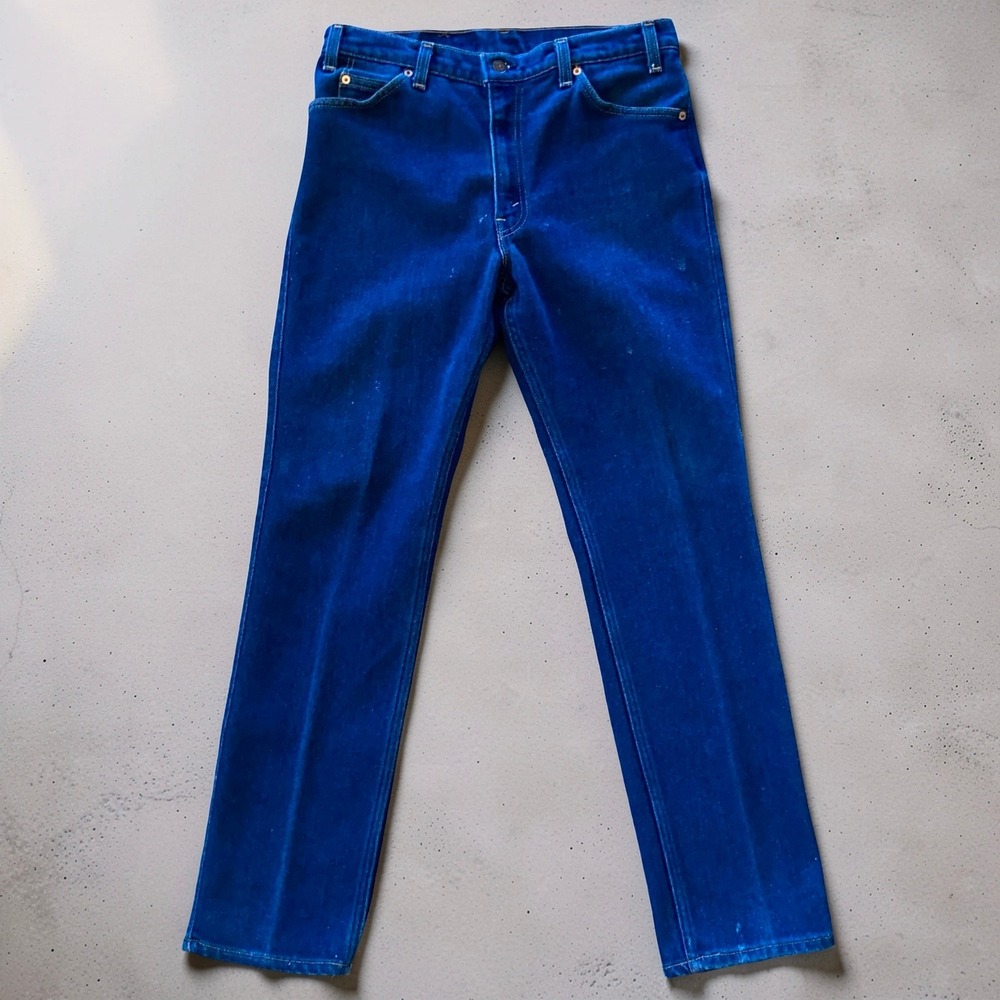 Vintage Levi's 509 Mens 34x32 Blue Jeans Orange Tab USA Made Straight Denim